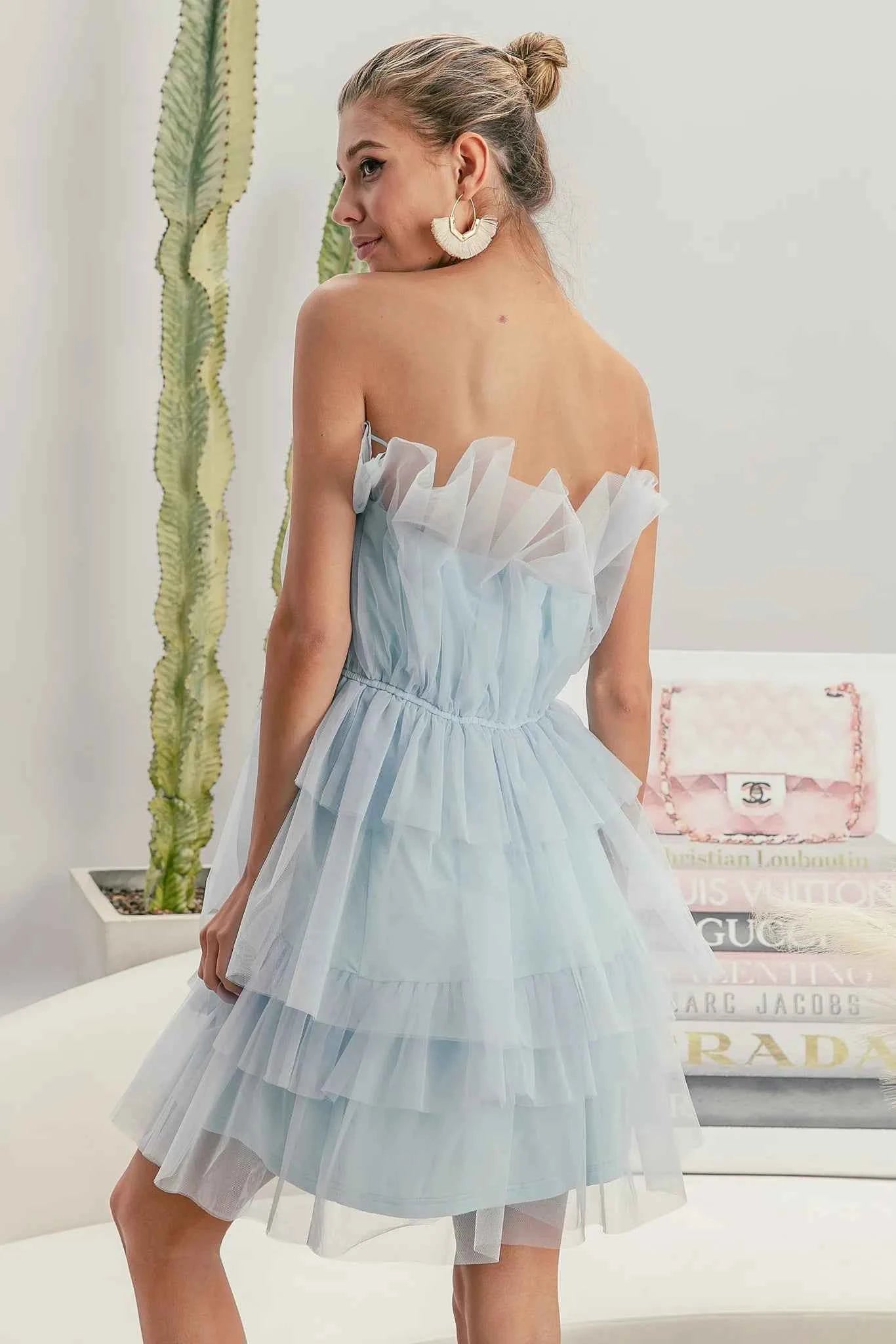 Sleeveless Layered Organza Dress f6ae34d577b9482c9fbfa2dda3d44051-Max-Origin