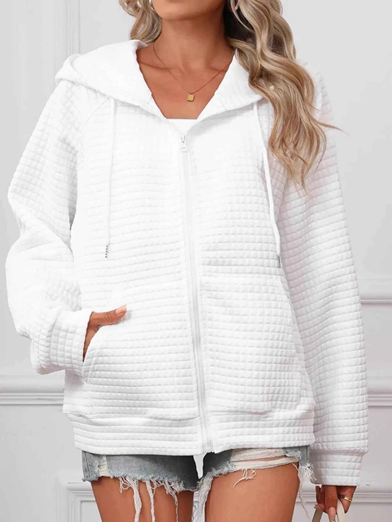Full Size Textured Quilted Zip-Up Hooded Jacket Plus Size f6b595f0b19049188739ef573c6cce35-Max-Origin