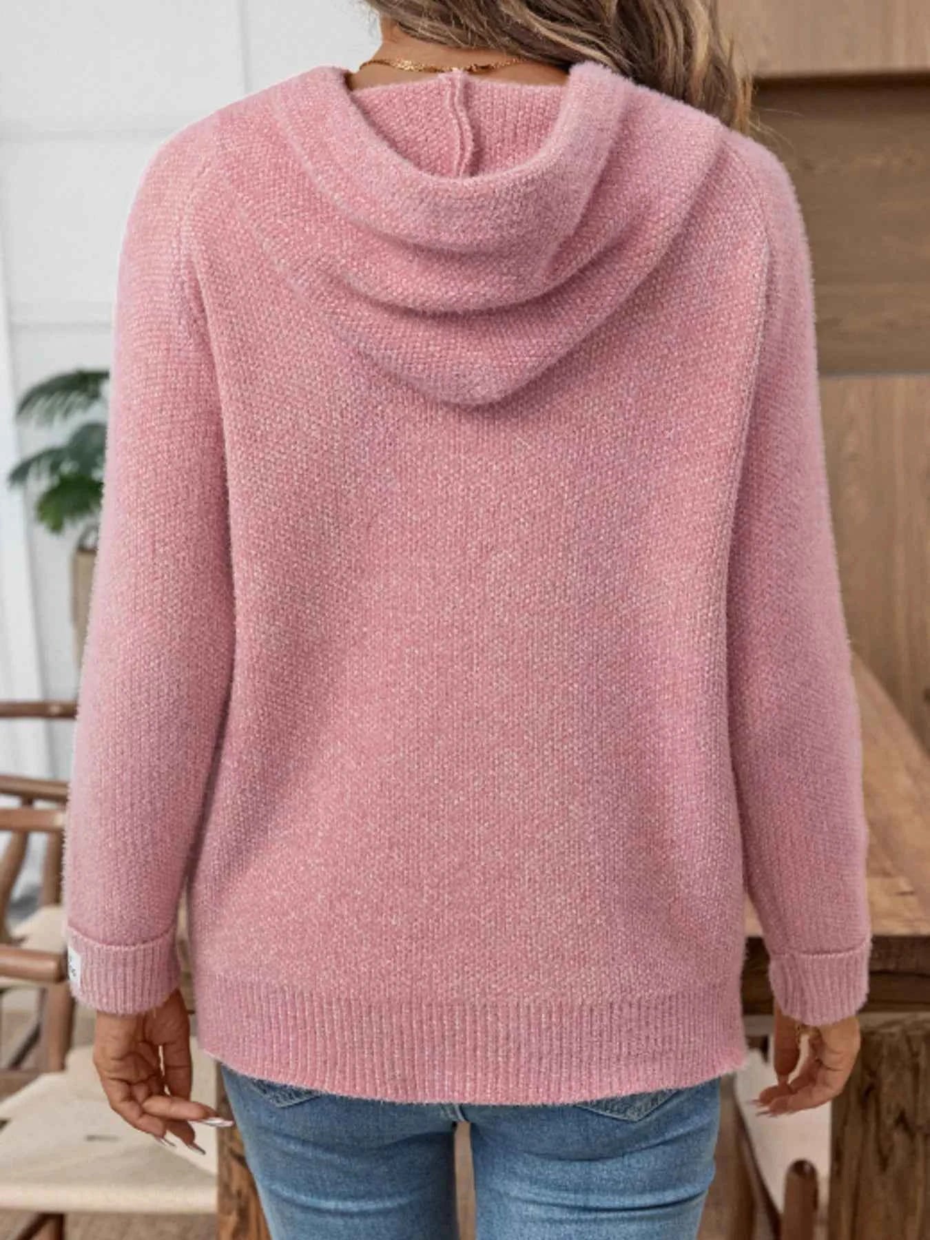Long Sleeve Drawstring Hooded Sweater f6b6e3aff47840ba8869277424f17f1e-Max-Origin