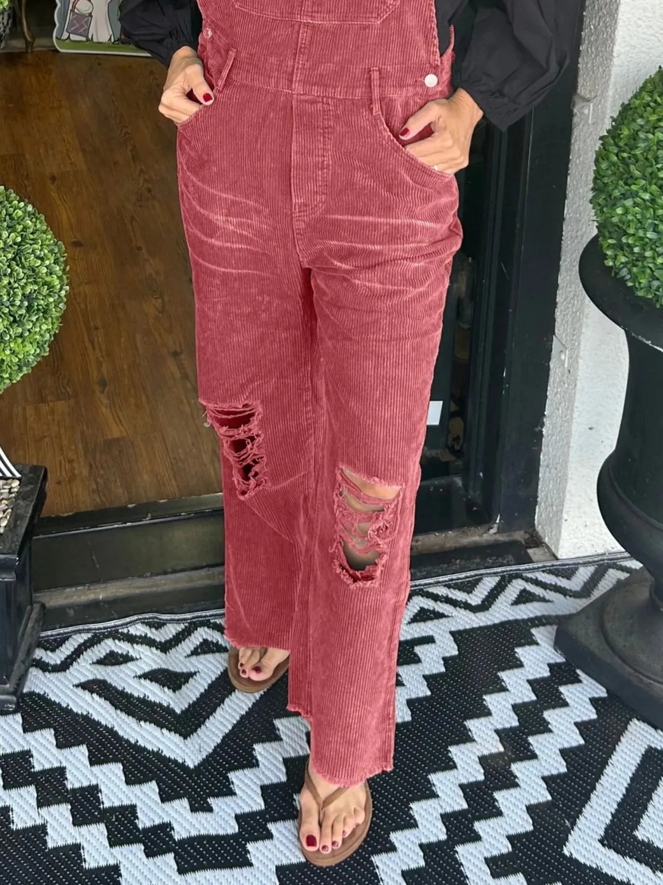 Distressed Wide Leg Corduroy Overalls f6bc33ef-a17b-400f-9d50-9ceda756b83a-Max-Origin