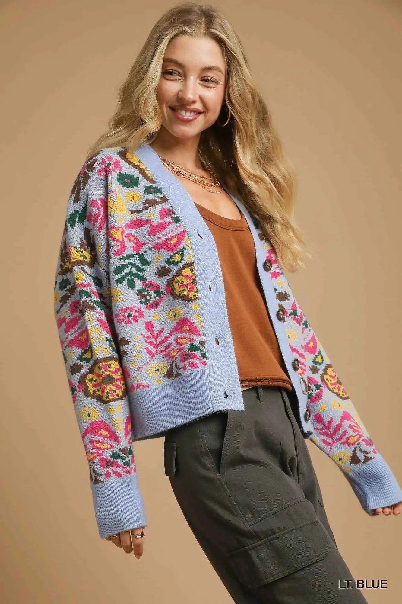 Umgee Floral Knit Button-Up Cardigan f6bed8df-b738-41ef-88fc-22c959cecc15-Max-Origin