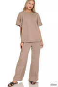 Zenana Scuba Curbed Hem Top & Pants Set COCOA f6c70d804f8b42ba853da4beee5e9d97-Max-Origin