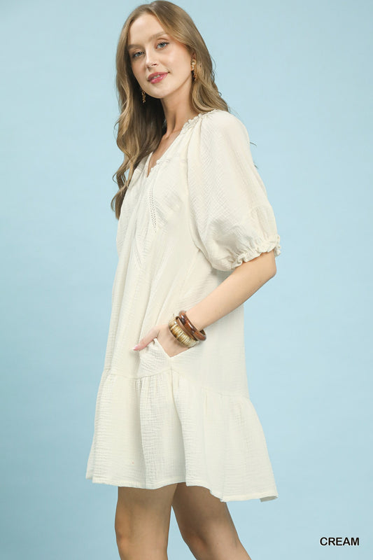 Umgee Cotton Gauze Mini Dress f6cc7a3a-aec4-4ae6-bbdd-4fcf97c0e05c-Max