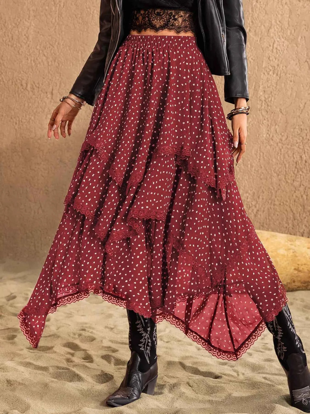 Lace Detail Layered Skirt f6ceca1e-1971-4b17-8f33-1844e1dce66c-Max-Origin