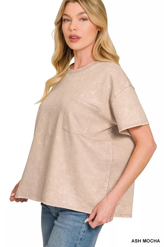 French Terry Acid Washed Relaxed Top & Short Set f6d4911d-5185-4e78-8996-36c7e4a221fe-Max-Origin