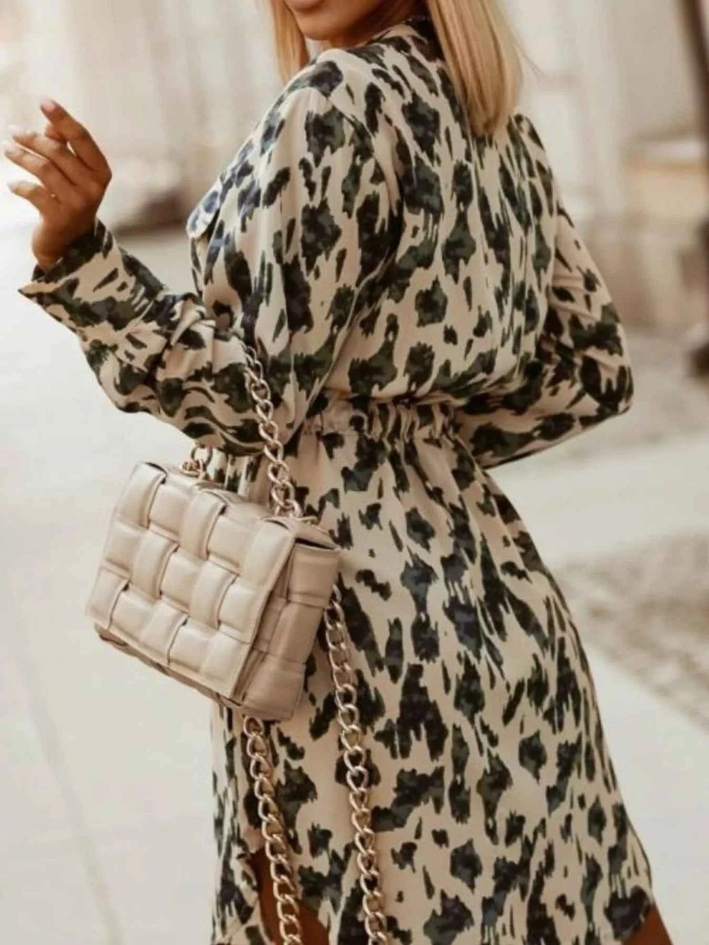 Printed Button Front Long Sleeve Dress f6fa6303-8bd1-4d4d-a21f-17fa854a026a-Max-Origin