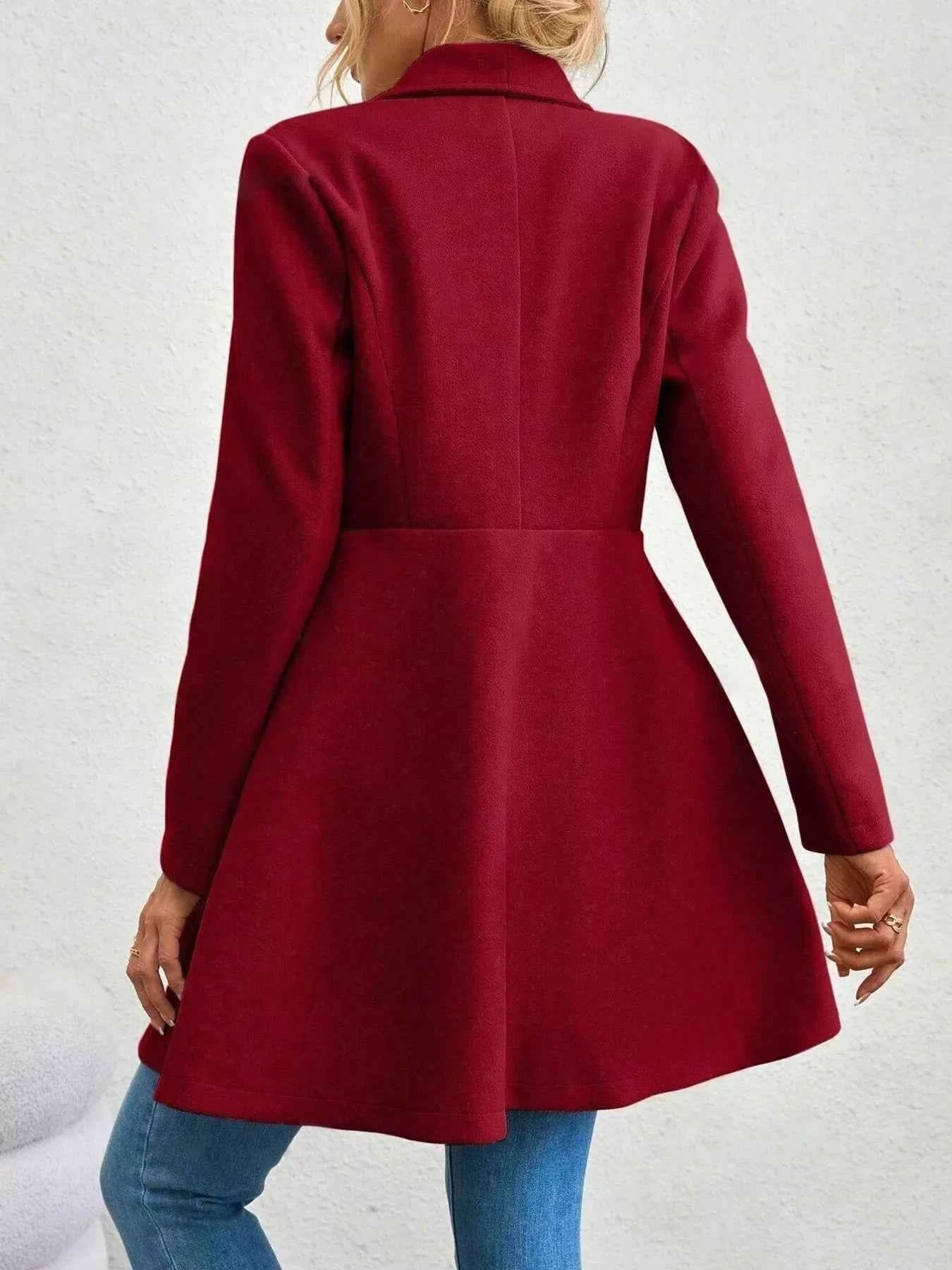 Double-Breasted Wool Blend Coat f704e92cc49a46e7a95569142a095230-Max-Origin