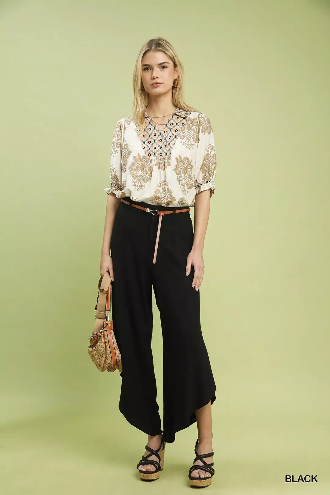 Umgee Flowy Asymmetrical Hem Wide Leg Pants f709bcb6-a9cb-445d-b57b-13ba37afafa2-Max-Origin