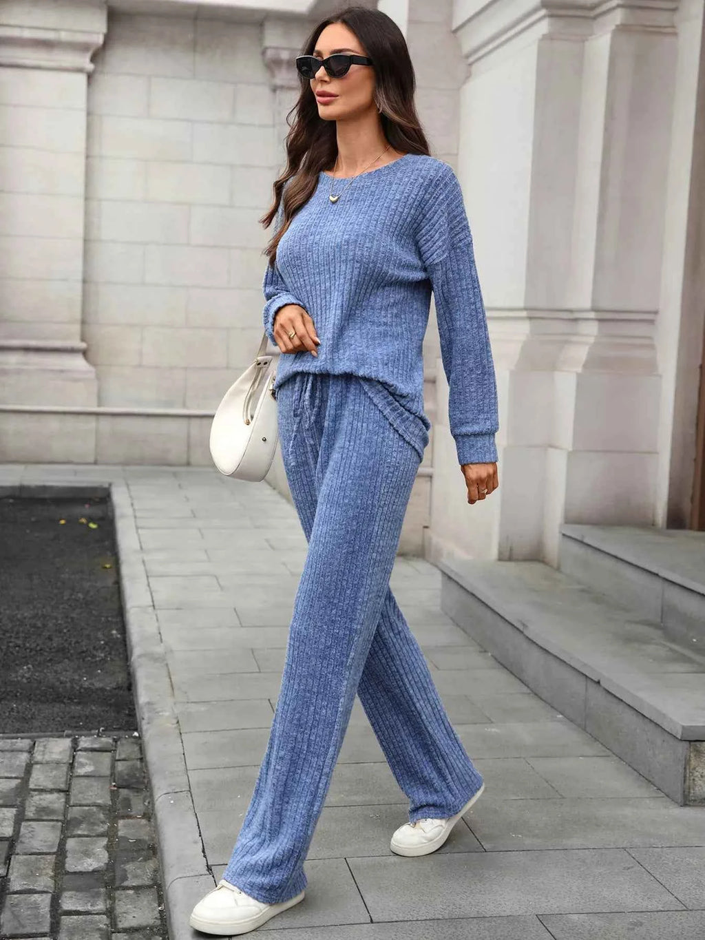 Ribbed Round Neck Top and Pants Set f71049877c48402996717cb5da113d82-Max-Origin