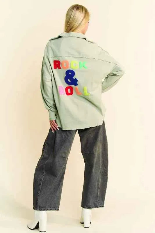 Davi & Dani Multi Color Rock & Roll Fringed Hem Loose Fit Shacket f718965564f642c5be4629d1dcd1e3b1-Max-Origin