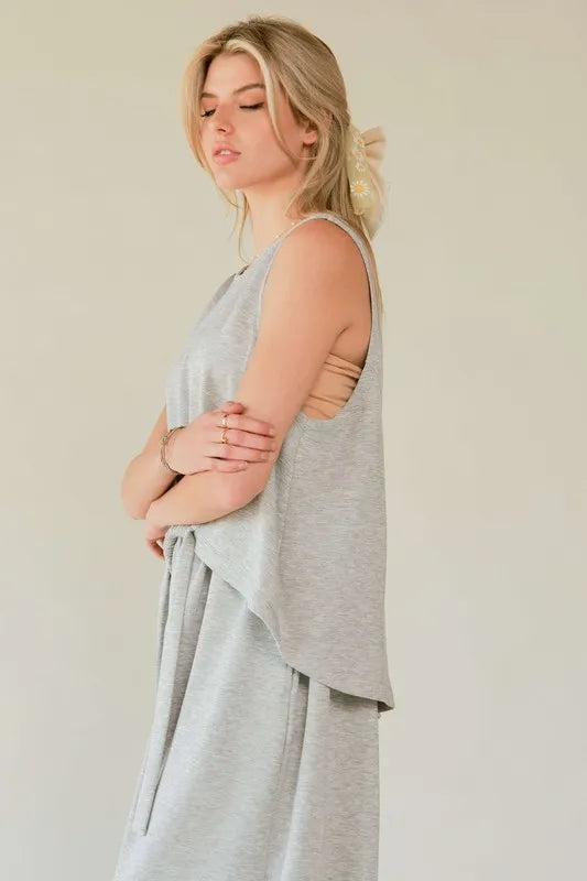 Drawstring Hem Round Neck Tank and Pants Set f71df9da-9ce5-48a9-8577-dea18d3955a4-Max