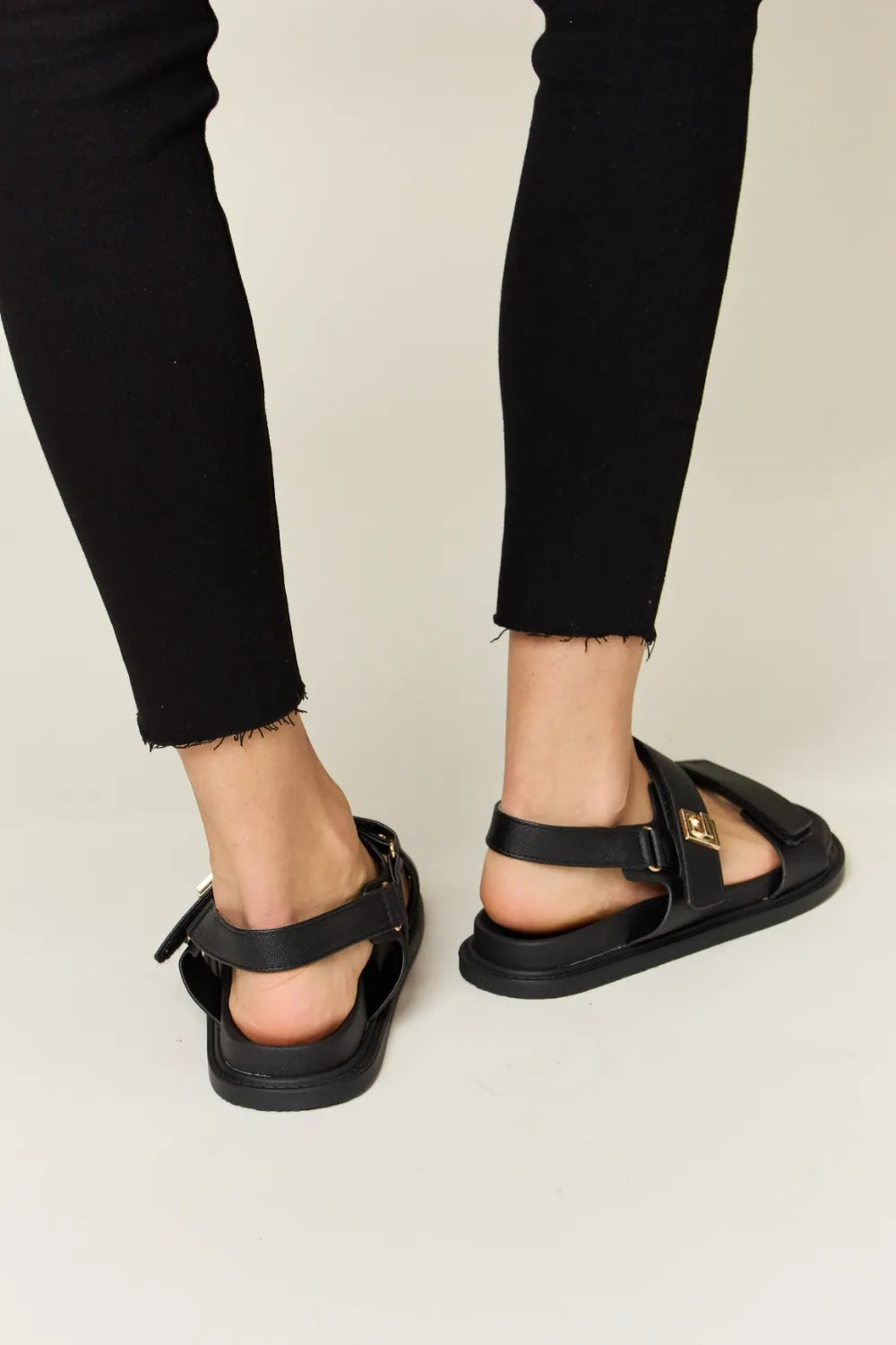 WILD DIVA Velcro Double Strap Slingback Sandals f73249a4-6b2b-4e0f-bf3b-080bd3ba7cb8-Max