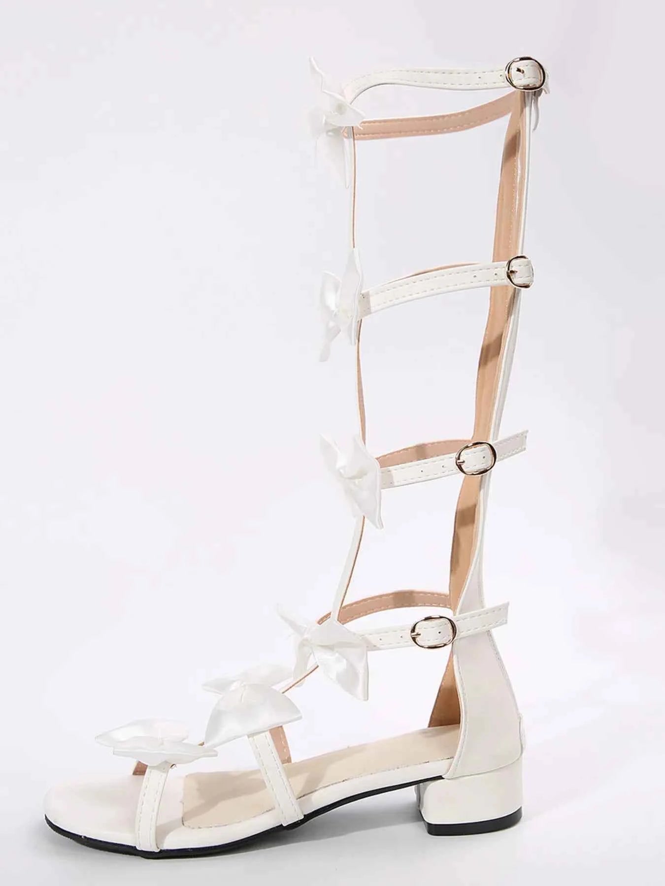 Bow Low Heels Sandals f733a464cd02474caf59a988d04a118e-Max-Origin