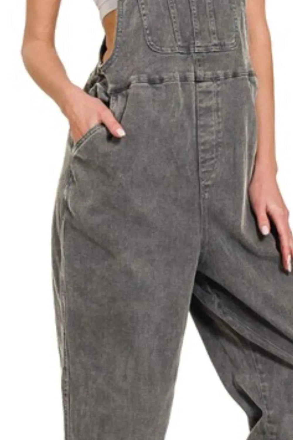 Zenana Washed Knot Strap Relaxed Fit Overalls f758d613-c358-4d83-a662-e7cf64997f66-Max-Origin