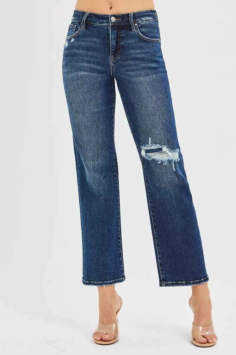 RISEN High Rise Crop Slim Straight Jenas with Hidden Knee Patch f76b261bd1fe4aa9ad37f1b5ecae6128-Max-Origin