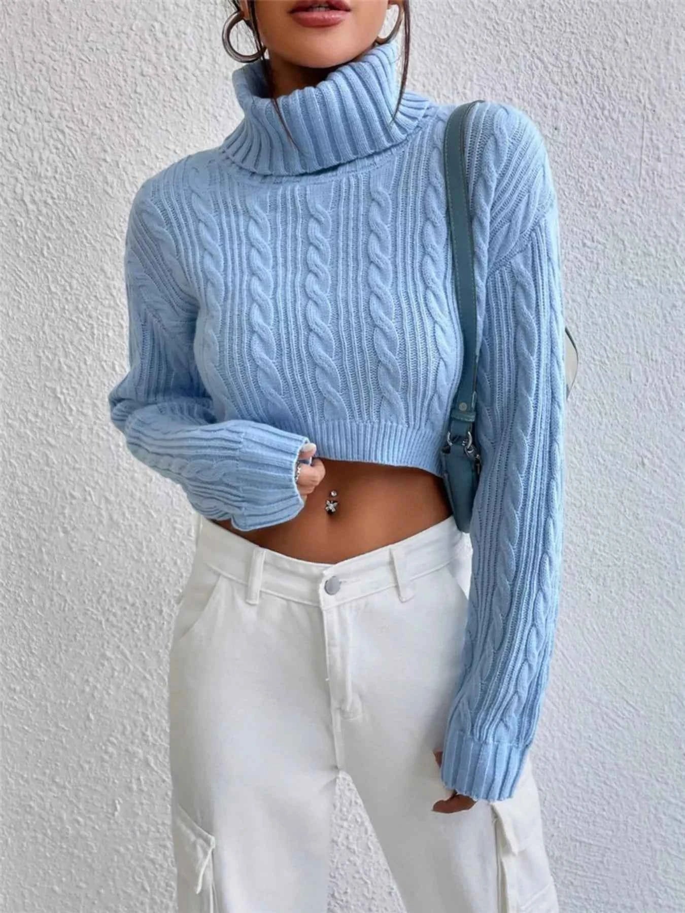Cable-Knit Turtleneck Long Sleeve Sweater f77caba9615d4e729acedd32388aac80-Max-Origin