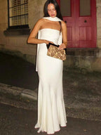 Strapless Mermaid Maxi Dress White f7822a6dface44438945d95f7dae7b7c-Max-Origin