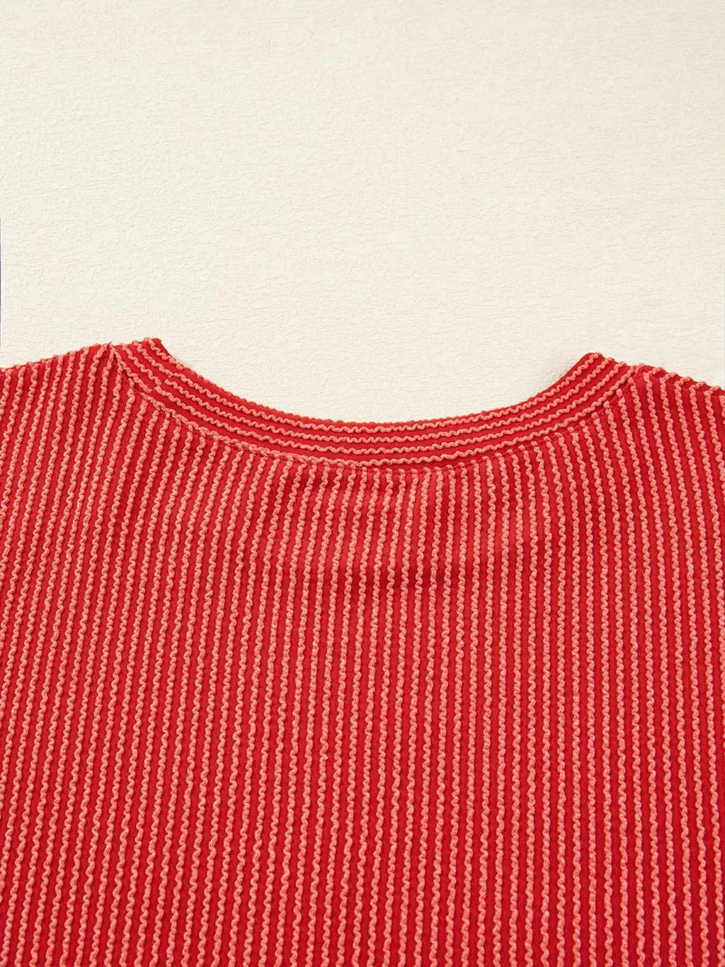 Merry Twisted Rib Christmas Loose Long Sleeve Top f78805407c5d44a29f356235d756e2a1-Max-Origin
