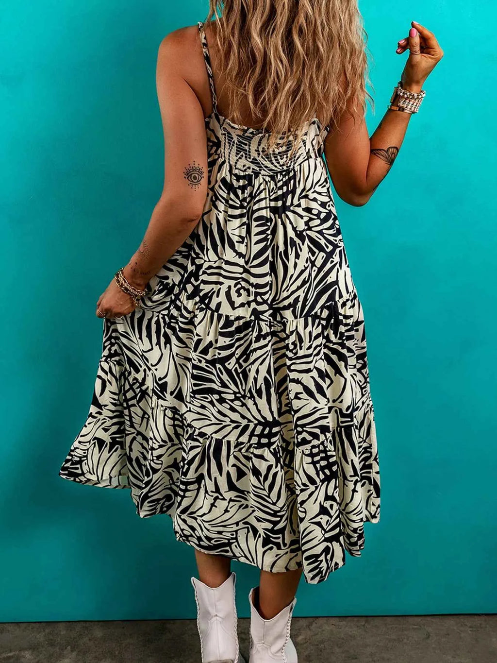 Palm Print Wrapped Spaghetti Straps Tiered Dress f78953d26cdf4031b9d14d6c166724ee-Max-Origin