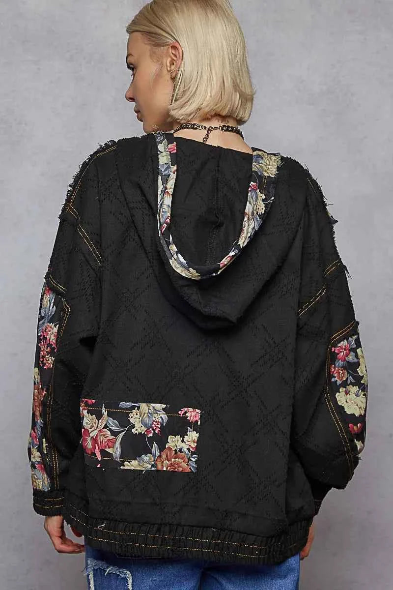 POL Zip Up Floral and Lace Patch Washed Jacket f7970ede-d3cf-465d-b89a-537e2162a09f-Max-Origin
