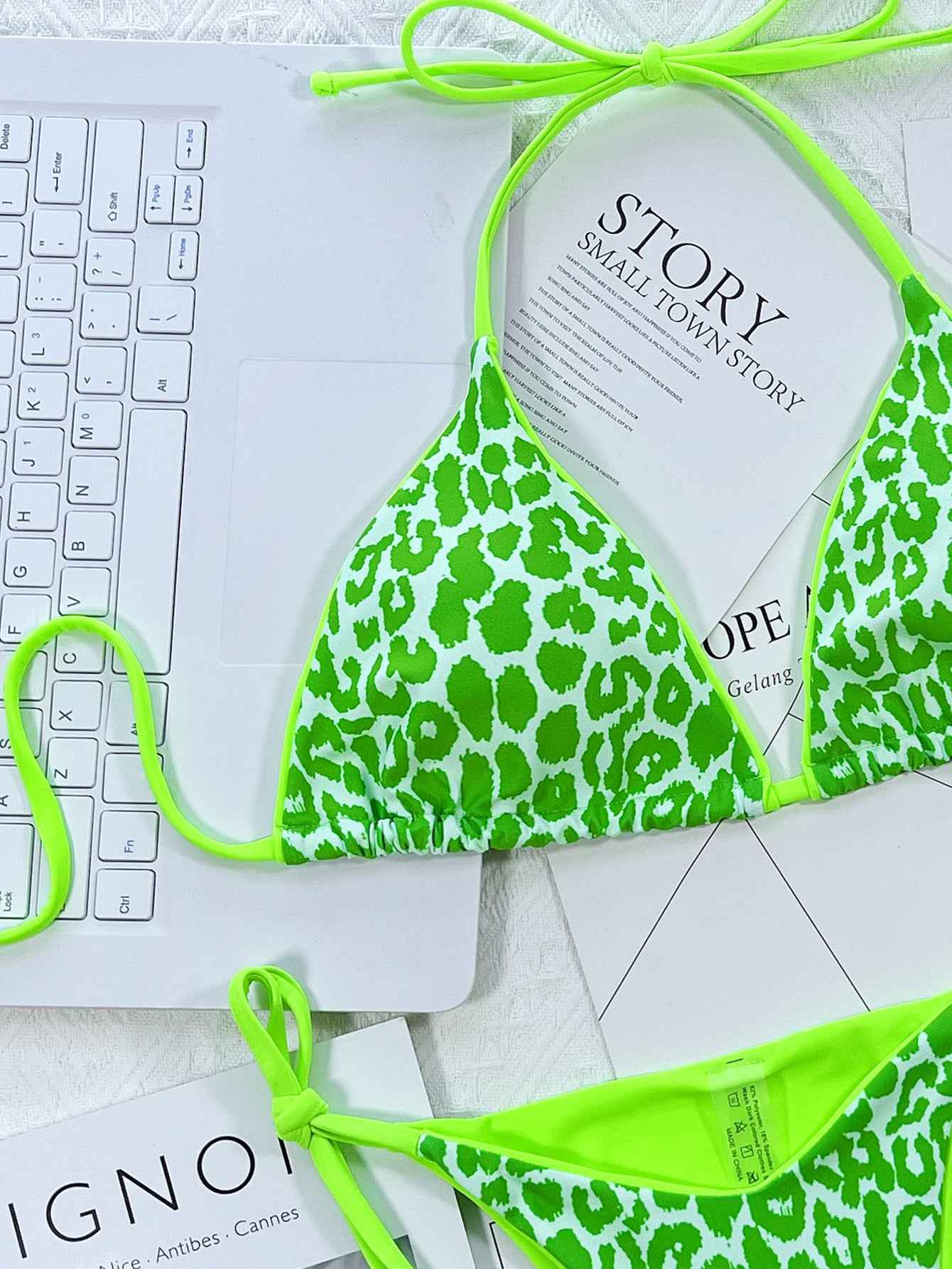 Leopard Print Halter Neck Tie Side Bikini Set f79c3f4bae5b4e2aa3fc1a5ad13abe7c-Max