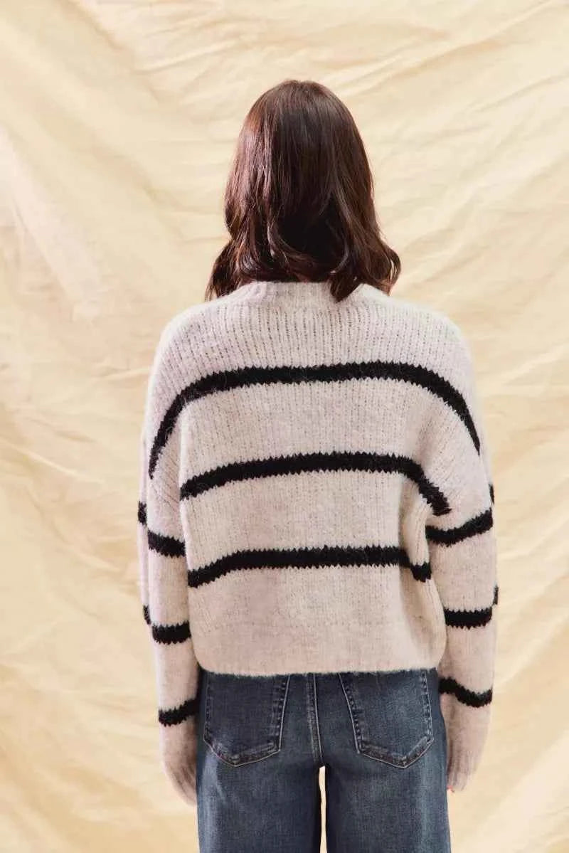 SO ME Stripe Soft Touch Button Cozy Sweater Cardigan f79fa73057da447f9f5243c52df9ffa6-Max-Origin