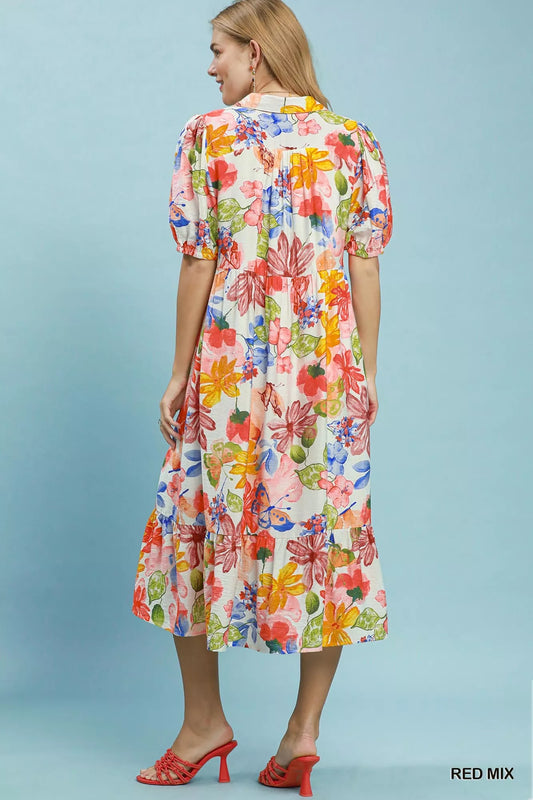 Watercolor Floral Tiered Midi Dress f7ab020e-4b2e-4296-8300-5c2796b742ab-Max-Origin