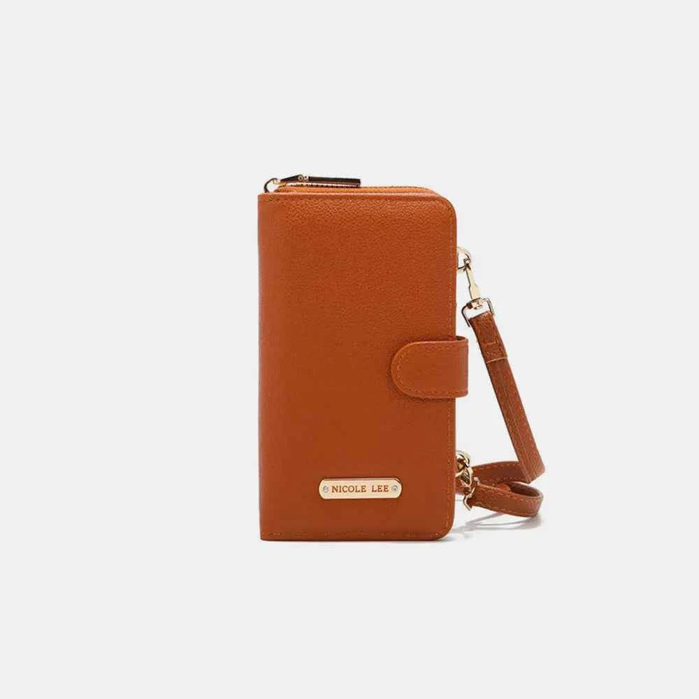 Nicole Lee USA 2 Piece Phone Case Crossbody Wallet Brown One Size f7bf960d-0904-416e-81d2-15a50e681593-Max
