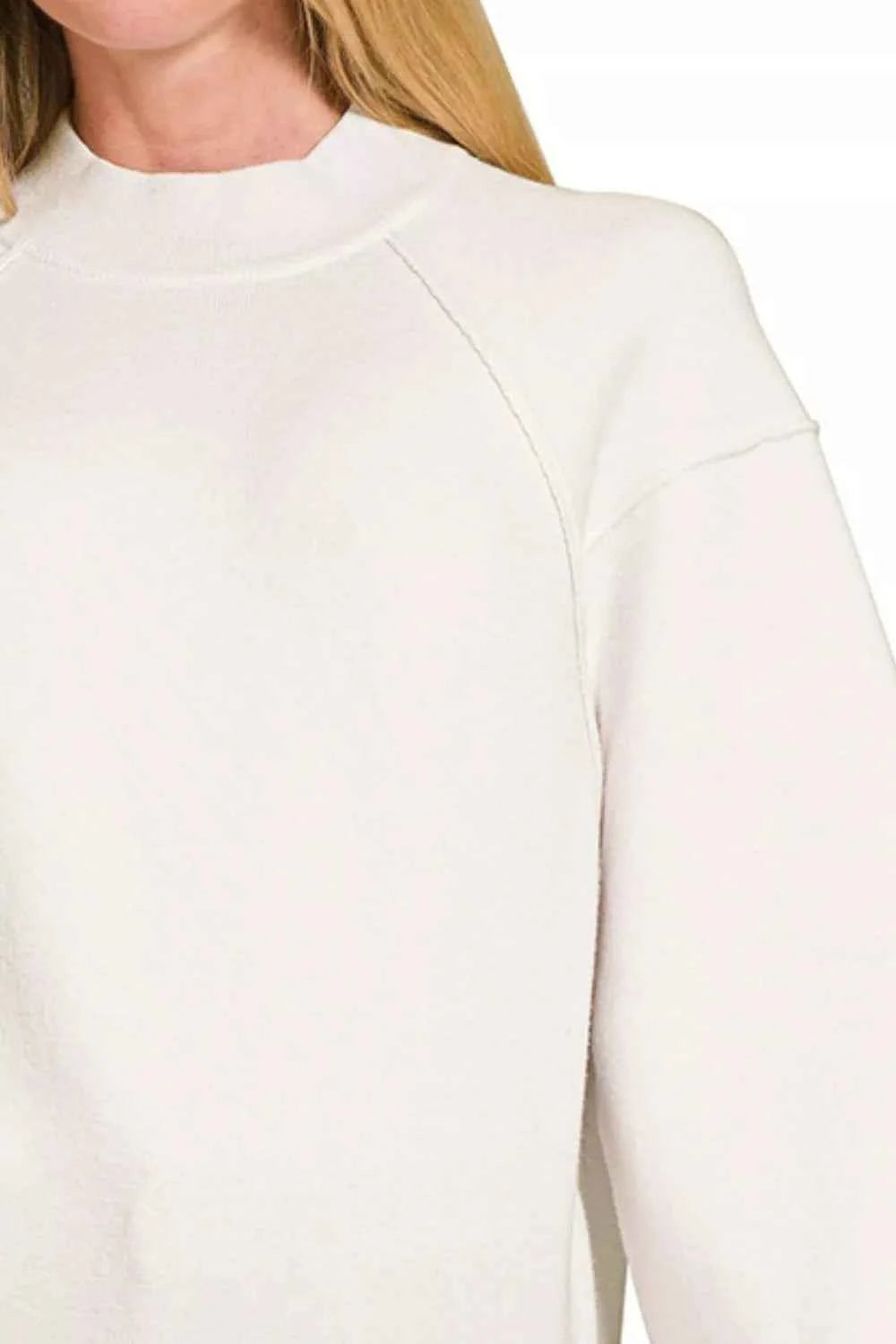 Zenana Viscose Mock Neck Exposed Seam Sweater f7d0ee76-ae5e-410a-85c4-92e968f5605f-Max-Origin