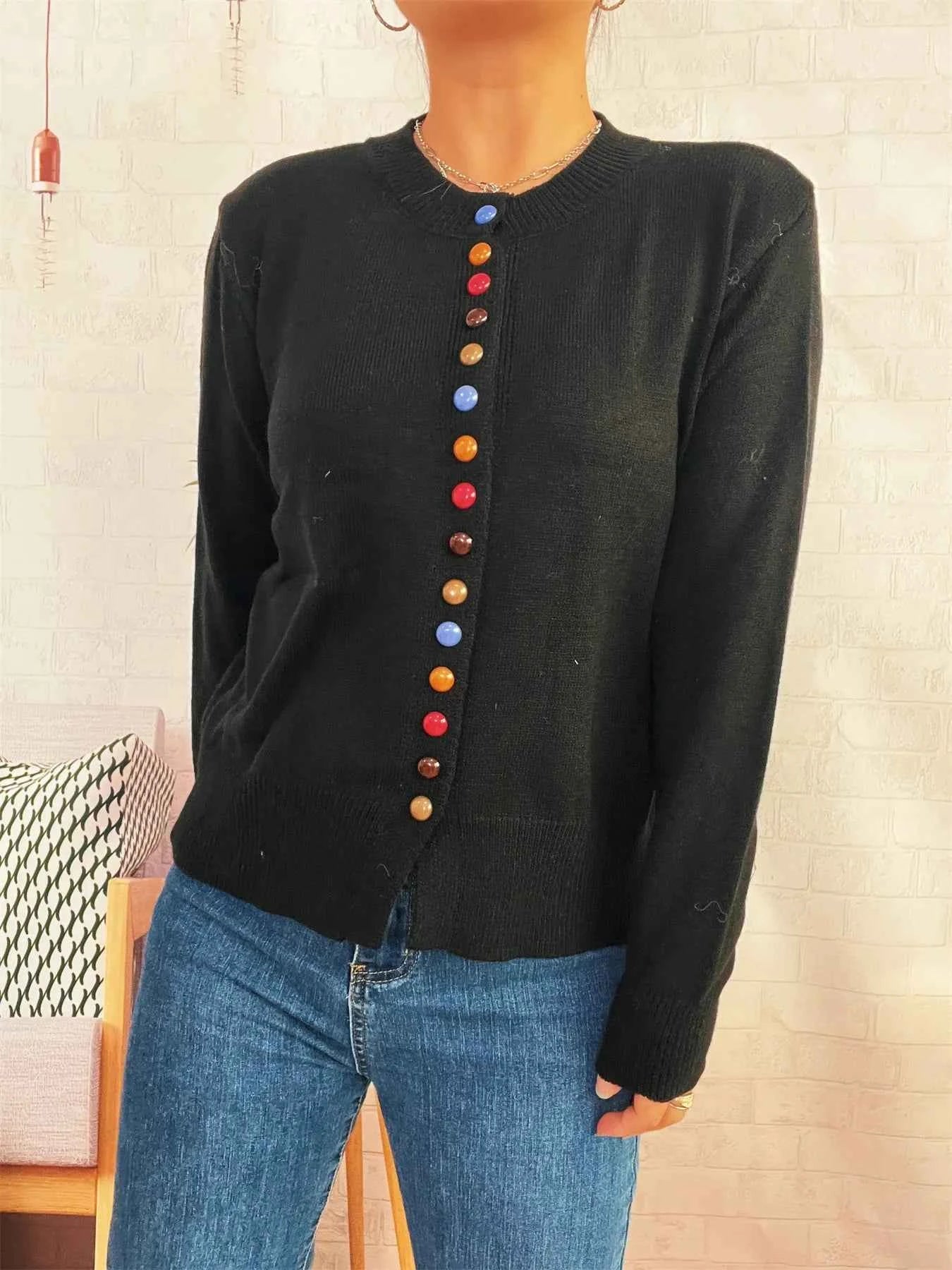 Button Up Long Sleeve Cardigan f7e5be918337455a85b9ef2b387341f2-Max-Origin