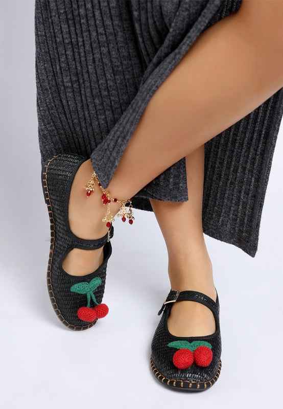 Brunch Date Cherry Accent Mary Jane Flats f7edfbed-ed2c-4270-992f-2b5972f5e990