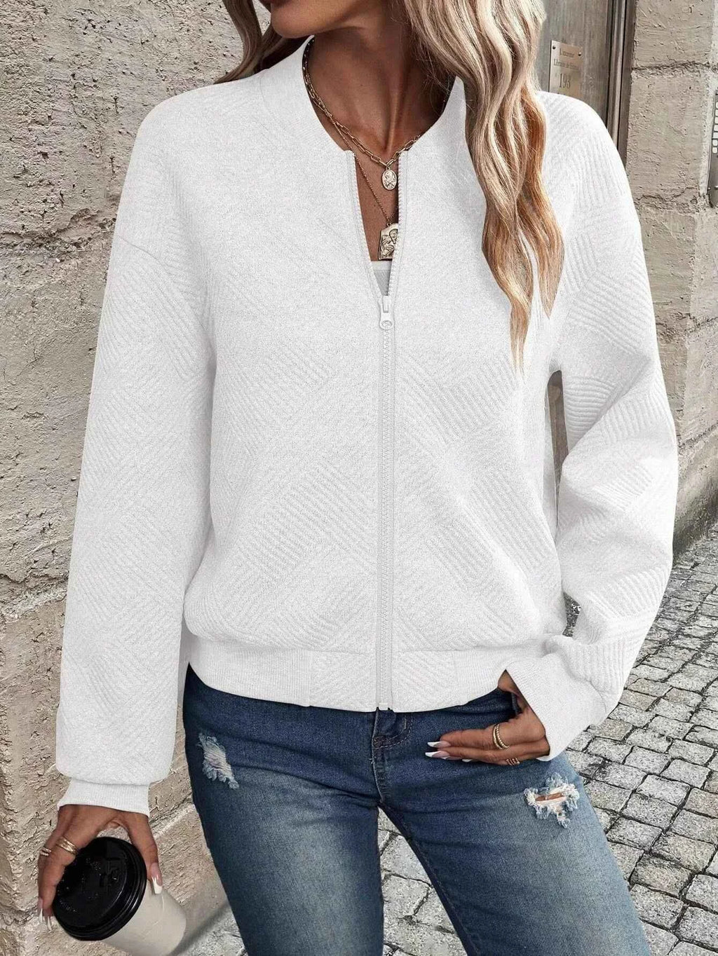 Full Size Textured Knit Zip-Up Jacket Plus Size f7f59b5d-4315-49e2-b464-6c2dad30edc2-Max-Origin