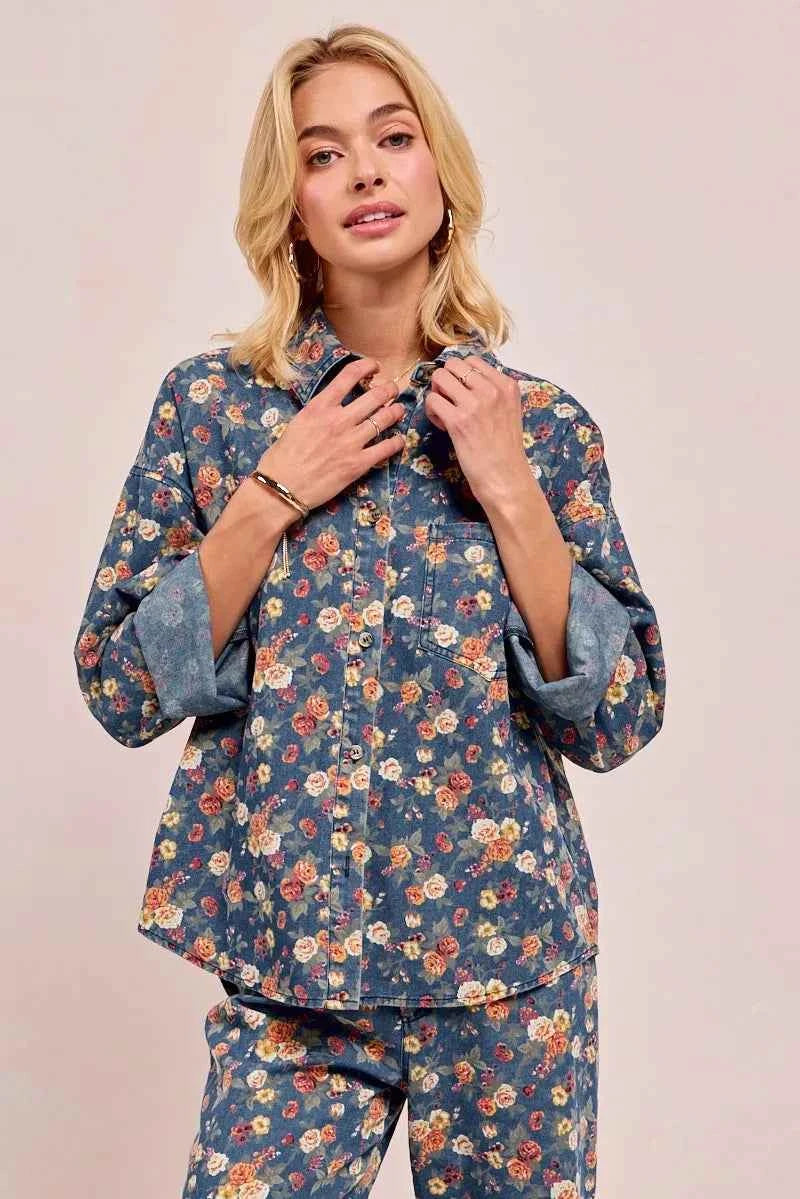 BiBi Washed Florla Print Denim Jacket f8103c47182541e48c5c64b5446454d3-Max-Origin