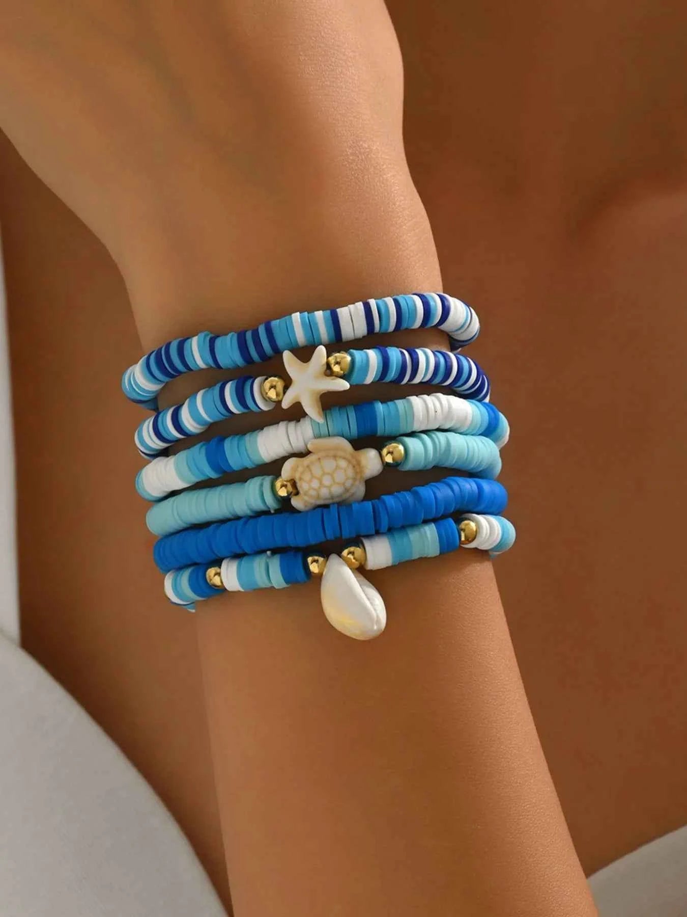6-Piece Ceramic Beaded Shell Bracelet f811c129-bf0e-4881-ba6f-388b6be7fe2b-Max-Origin