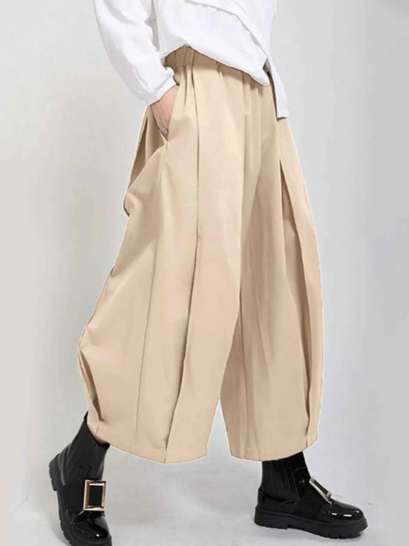 Plus Size Wide Leg Pleated Detail Cropped Pants f84835c6-0050-43d1-b51e-9f40c59260d4-Max-Origin