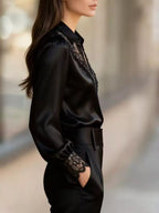 Lace Detail Long Sleeve Shirt f8739ab81b5c42a8ae18a035828e69cc-Max-Origin