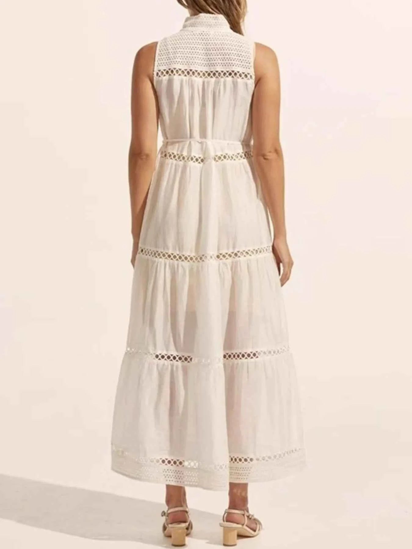 Hollow Out Sleeveless Midi Dress f87ec94f-a090-481a-b99c-11aa8c64e531-Max-Origin