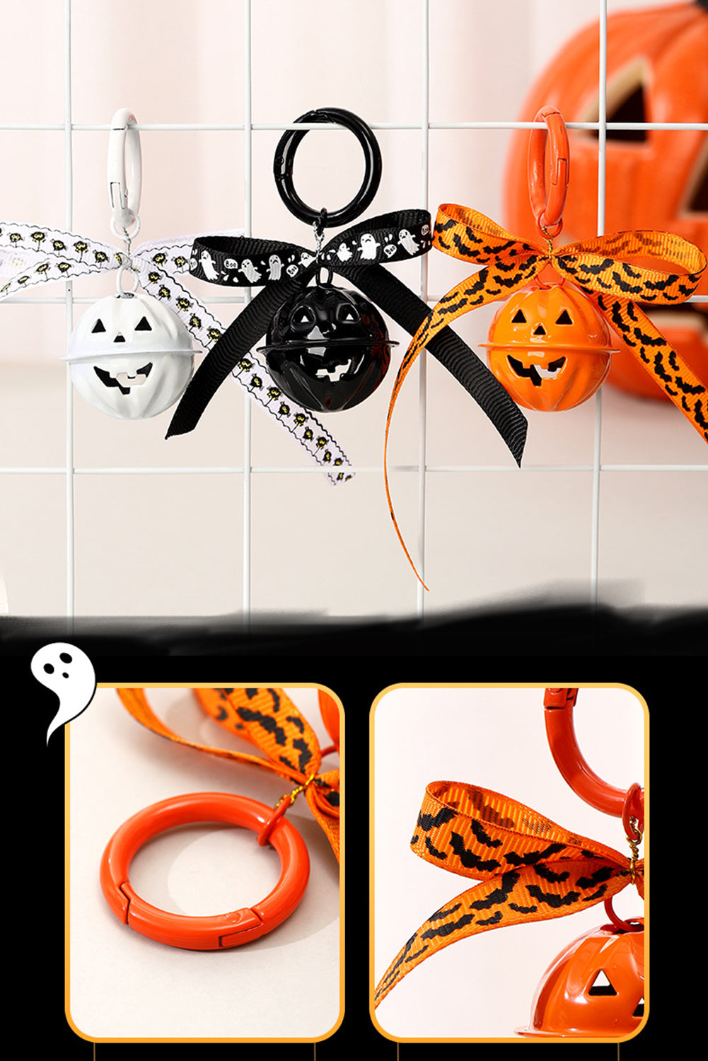 Orange Pumpkin Pendant Bowkont Keychain f8883158e57593d0