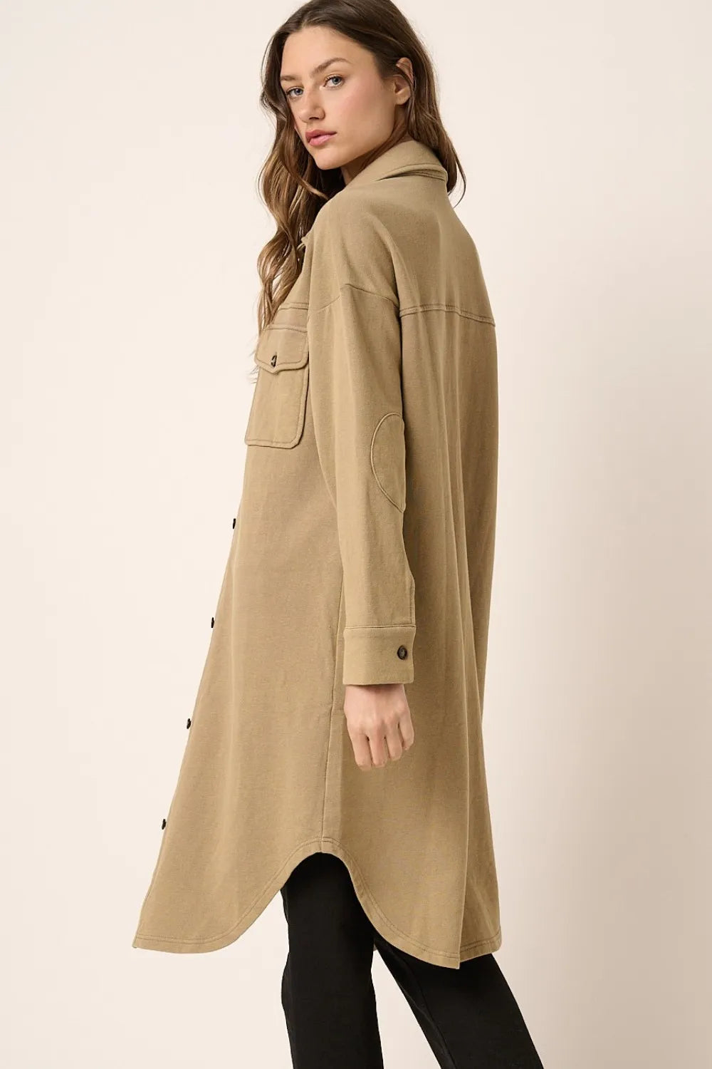 Mittoshop Acid Wash French Terry Longline Shacket f8a90879-1d8b-443c-8923-8e367fa7794e-Max