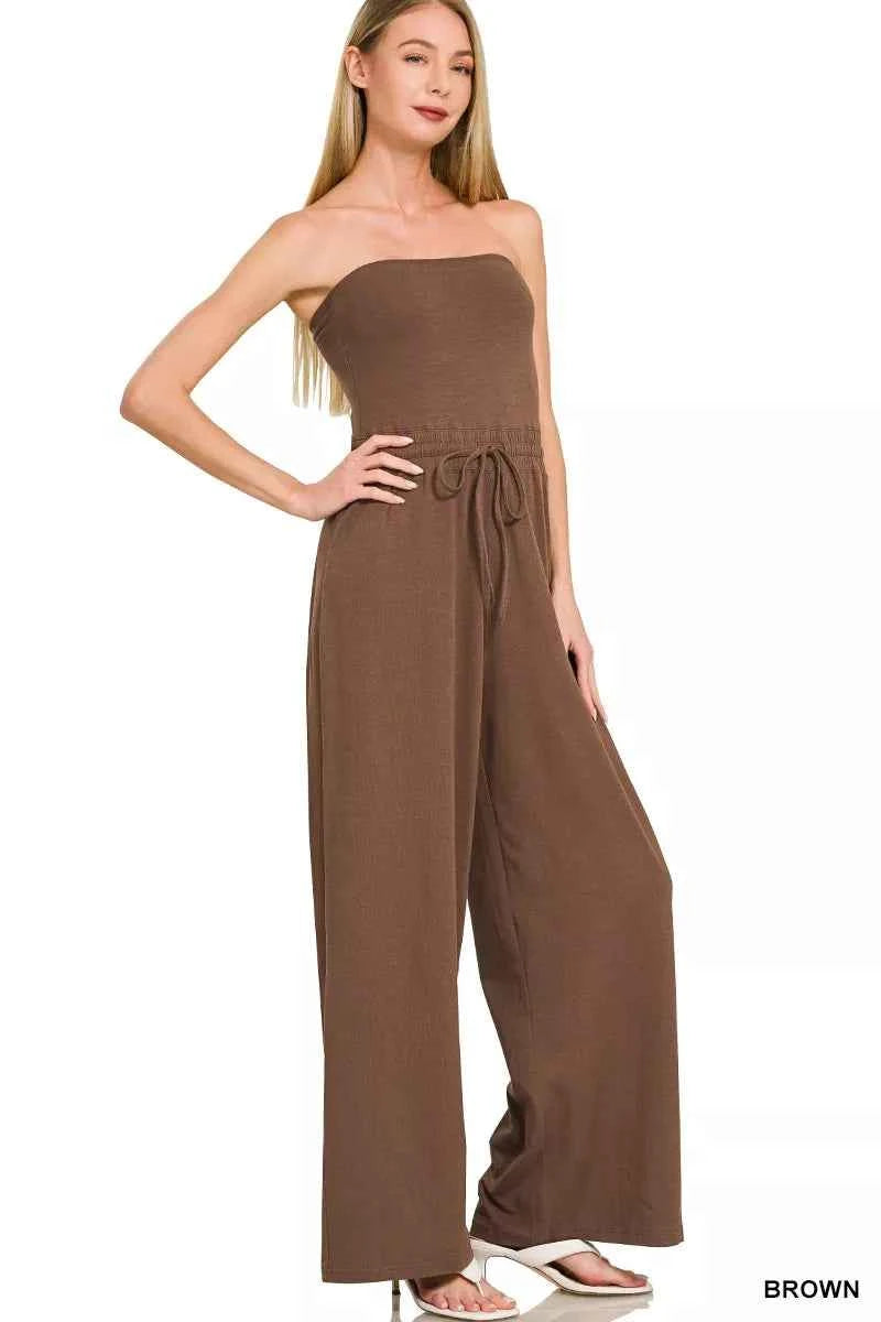 Zenana Tube Top Jumpsuit with Drawstring Waist f8dd009a58e04de1bfc6d3e52c1e63c7-Max-Origin