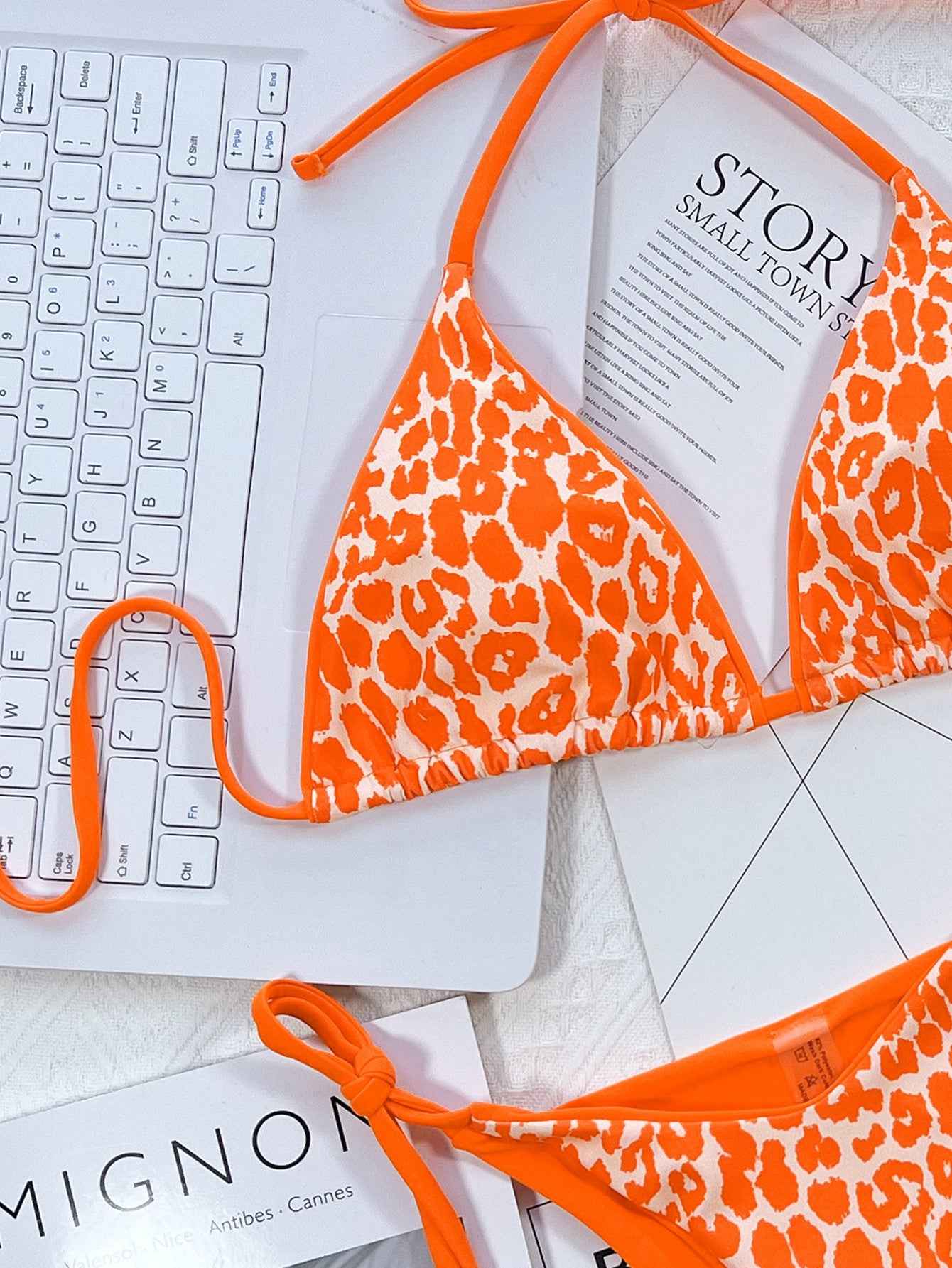 Leopard Print Halter Neck Tie Side Bikini Set f8e75f42e899439ea9d45f364905bf74-Max