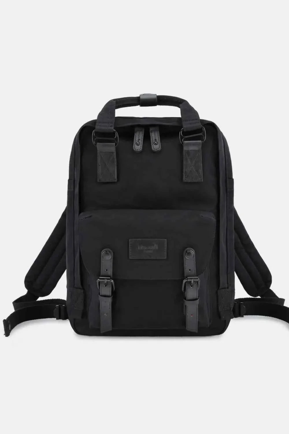 Himawari Contrast Waterproof Nylon Backpack Bag Black One Size f8ec748f-c123-407d-ac0e-e8baf744e2d0-Max
