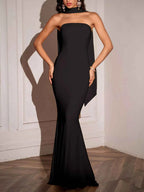 Tube Mermaid Maxi Dress with Scarf Detail f9015e09e2954d009fc1b2befa9efb9d-Max-Origin