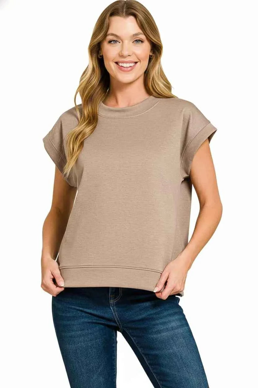 Zenana Scuba Short Sleeve Sweatshirts f925c3d0-621f-4a6a-b33a-8b77dc13199d-Max-Origin