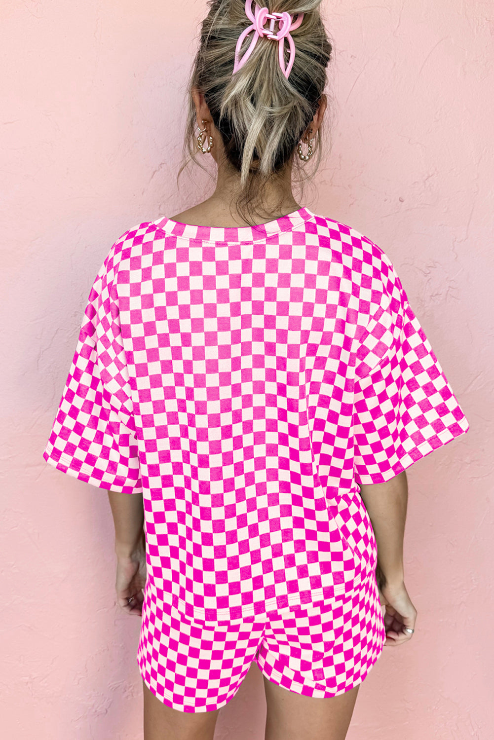 Brown Checkered Top and Drawstring Shorts Pajama Set f92b67b8f91a7cd5_1b115e70-7cc6-42f1-ab6b-403046e82ba9