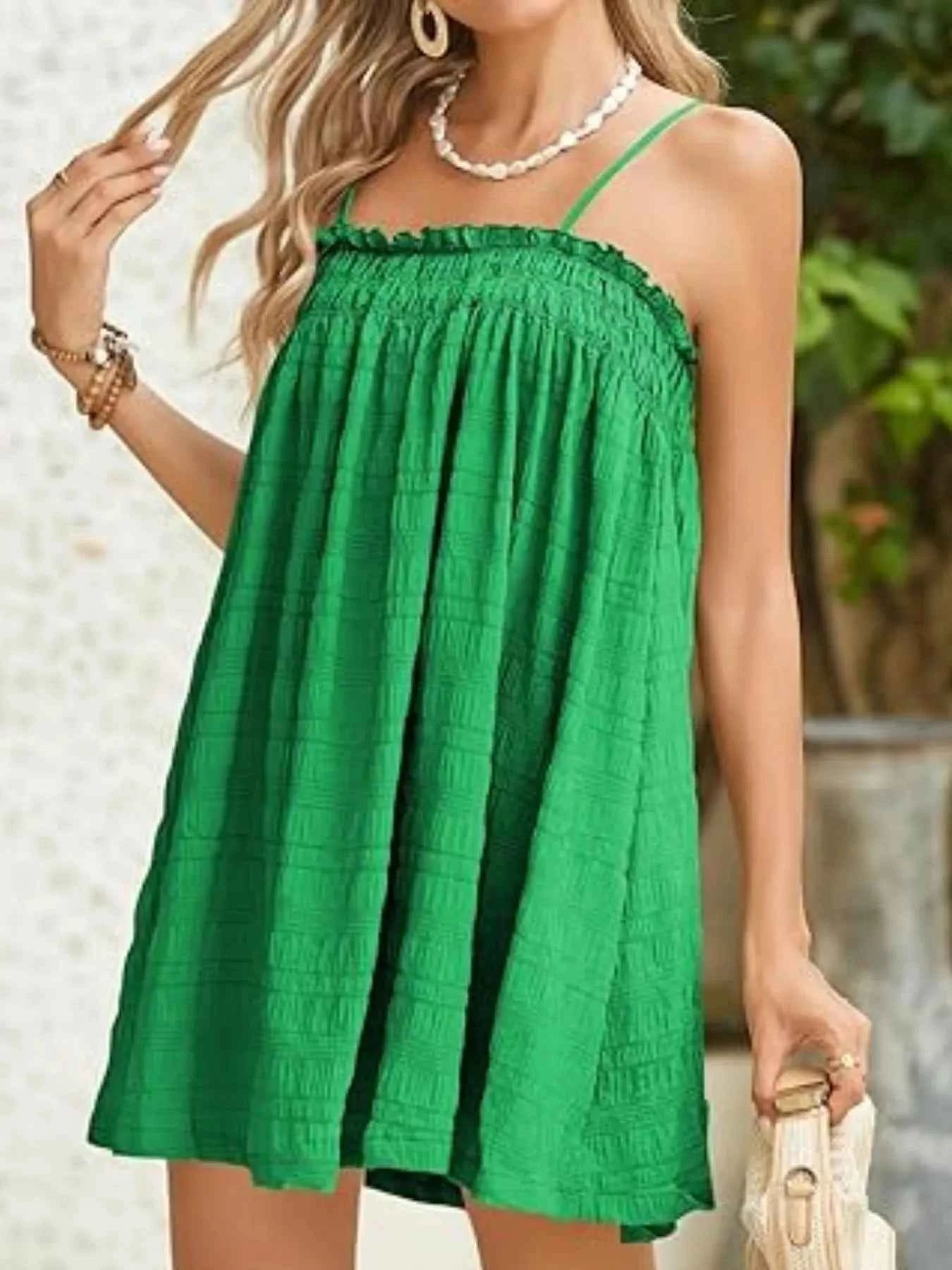 Frill Textured Mini Cami Dress f93d1dfa-ca32-4fa8-81c9-a9f868cda242-Max-Origin