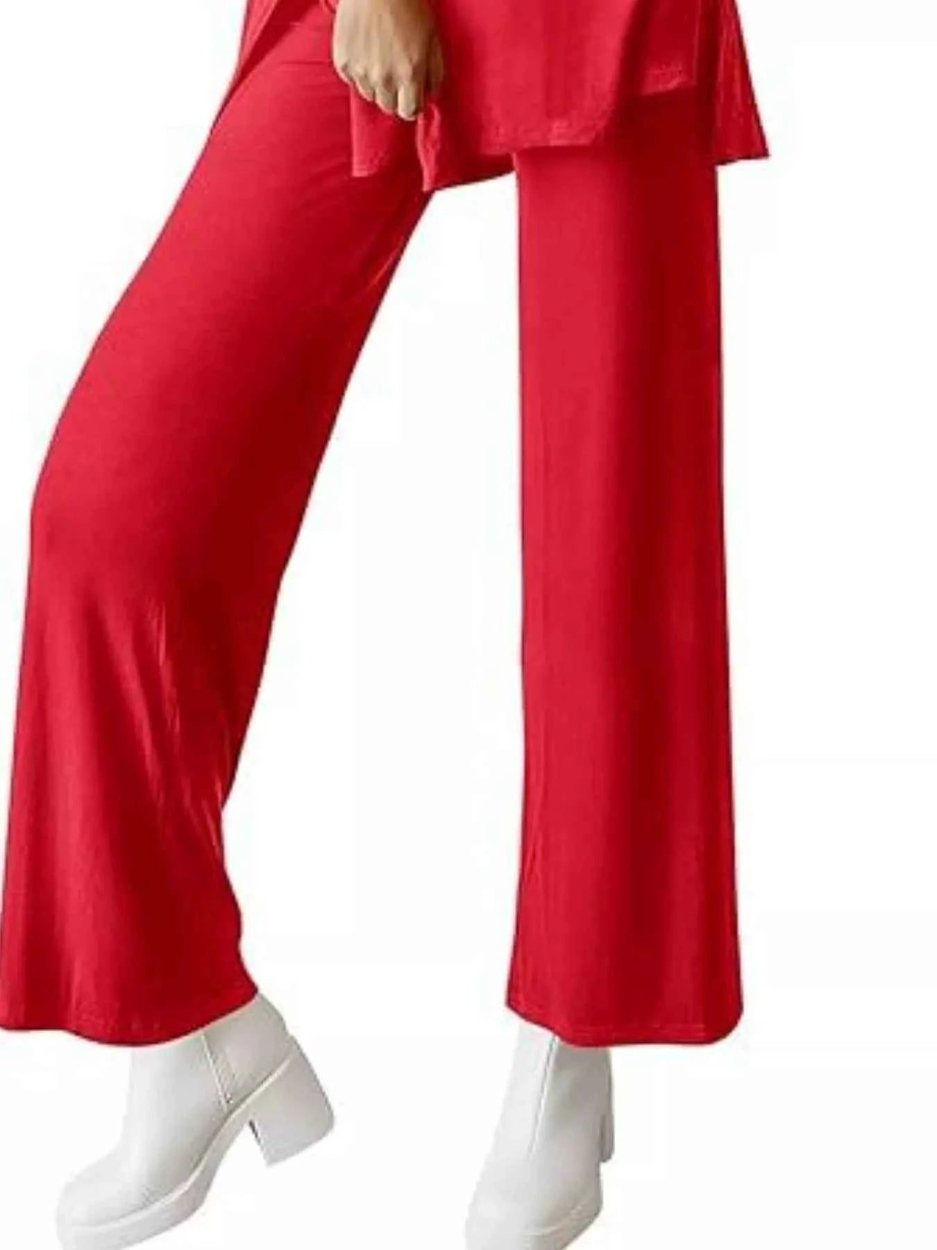 Relaxed Fit Round Neck Top and Pants Two-Piece Set f94ca657-319c-4e4b-ad61-4ac9b78fe395-Max-Origin