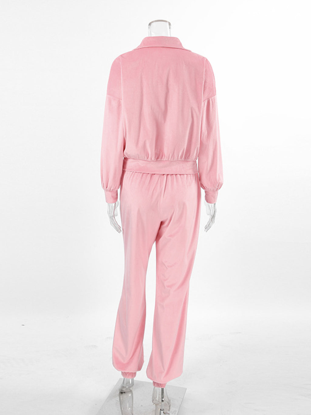 Quarter Zip Long Sleeve Top and Pants Set f9667bf7bceb484bacc053aef323ac75-Max