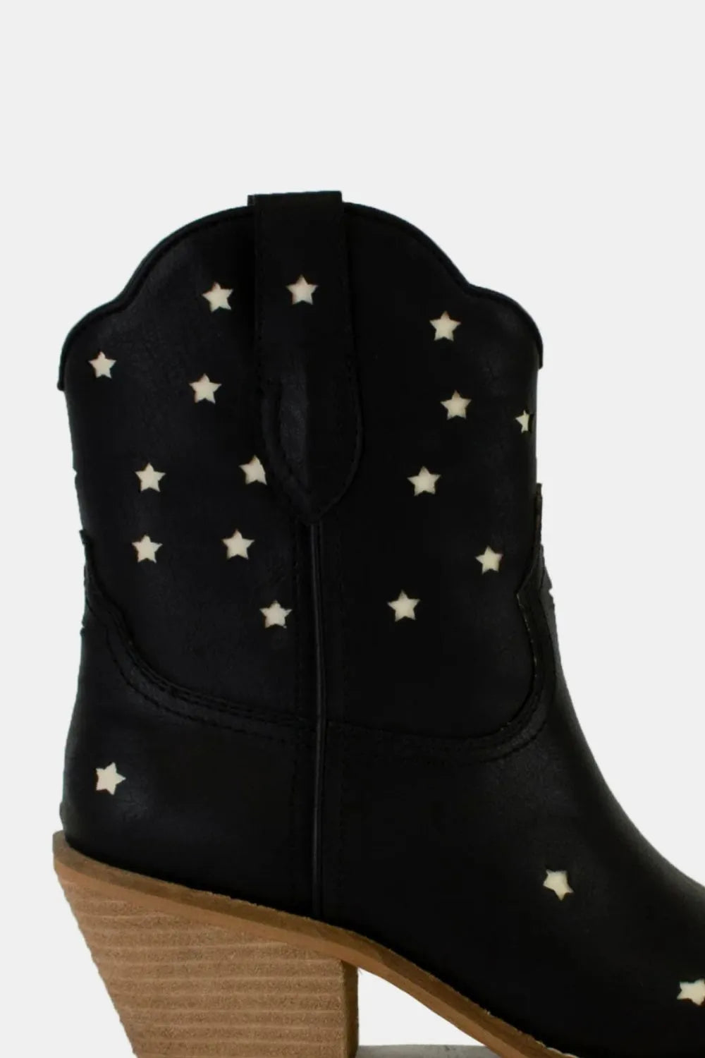 Beast Fashion Faux Leather Star-Shaped Cutouts Point Toe Boots f9933fa9-8848-4059-8ce3-a6c6811e2843-Max