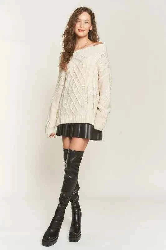 ADORA Cable Knit Off Shoulder Sweater f9a66ddd112e4b5bba3eb7d8c5351ac1-Max-Origin